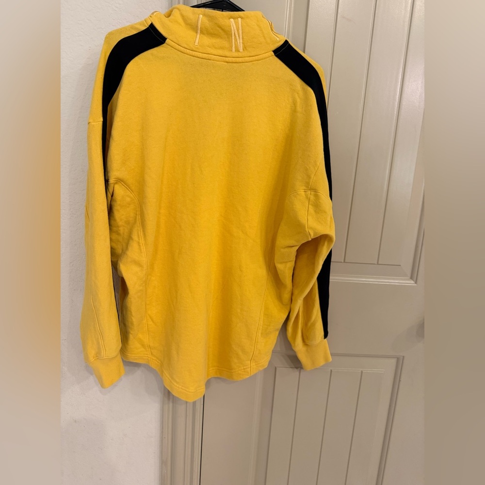 Victoria's Secret Yellow and Black Zip-Up Sweater size small - Picture 2 of 3